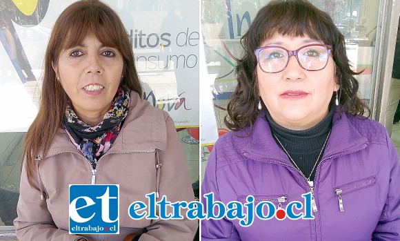 Érika Álvarez y Jessica Leiva, presidentas de las juntas de vecinos de las villas El Señorial y Las Acacias, respectivamente.