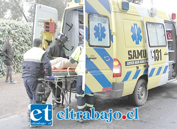 El paciente fue derivado por el Samu hasta el Hospital San Camilo de San Felipe. (Foto Archivo).