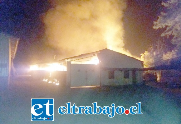 El fuego se desató cerca de las 05:45 horas de este viernes, afectado a una empresa de cartones en el sector El Pino de Santa María.