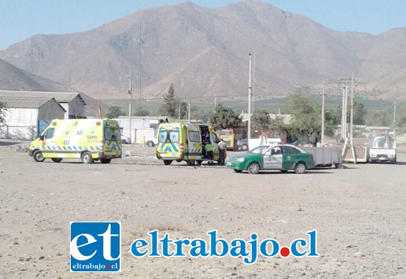 El fatal accidente ocurrió en calle Bueras, frente al Nº 601 en San Felipe, debiendo concurrir personal del Samu Aconcagua y Carabineros.