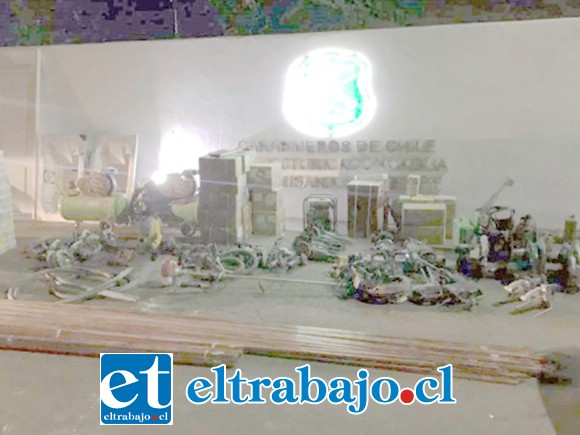 Carabineros logró la recuperación total de los materiales y herramientas de la empresa constructora ubicada en la Villa Santa Teresita de San Felipe.