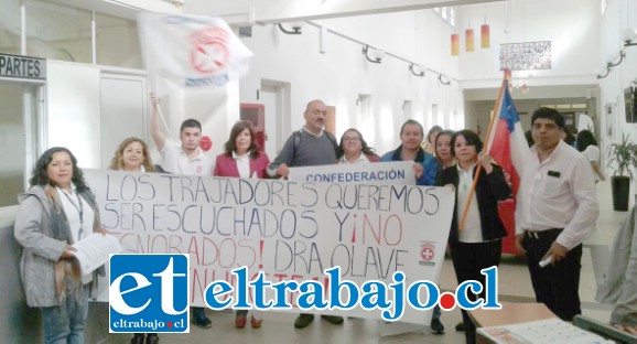 Los trabajadores de la Salud insistieron en exigir la renuncia a la directora del Servicio de Salud Aconcagua.