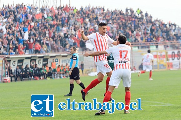 Brian Cortés entregó la única alegría local de la jornada al anotar el transitorio gol del empate ante el ‘decano’ del fútbol chileno. (Foto: Jaime Gómez)