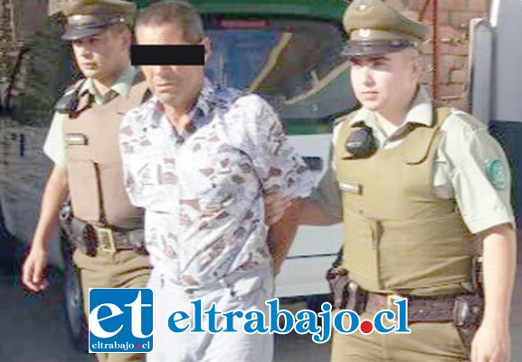 El entonces imputado de 52 años de edad fue detenido por Carabineros de la Subcomisaría de Llay Llay quedando desde el día de los hechos en prisión preventiva.