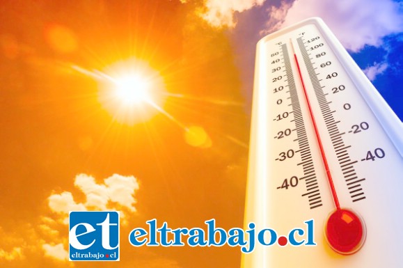 Santa María (37,7º), Llay Llay (37,6º) y San Felipe (37,0º) registraron las temperaturas más altas el día de ayer.