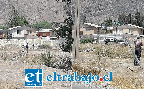 El cuerpo fue hallado al mediodía de este sábado en un sitio eriazo ubicado en Calle Tacna Norte esquina Diego de Almagro. (Fotografías: Emergencia V Cordillera).