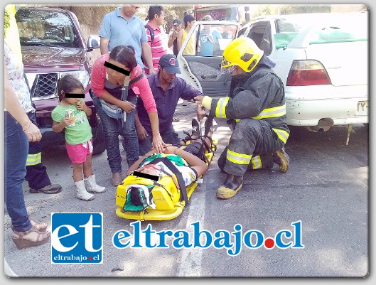 El accidente se registró a las 13:30 horas de ayer en el sector Los Graneros o ex-chanchera.