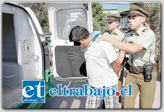 QUEDÓ DETENIDO.- Tras ser formalizado por Robo, el funcionario de Carabineros quedó en Prisión Preventiva a solicitud del Ministerio Público de San Felipe. (Foto referencial)