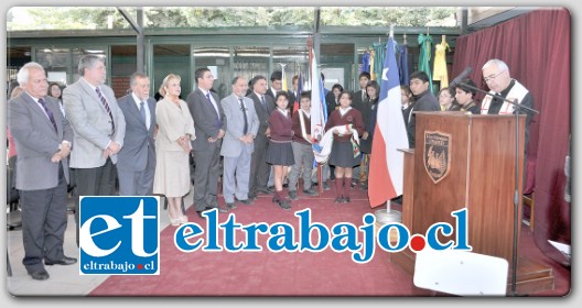 Durante la ceremonia se destacaron los diversos avances que ha tenido la comuna en materia educativa, como la creación de carreras técnicas en el Liceo Polivalente Chagres.