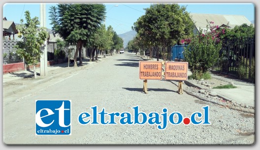 Se pavimentan las últimas tres calles del sector Lo Campo, cuyo total de obras suman $166.834.467.