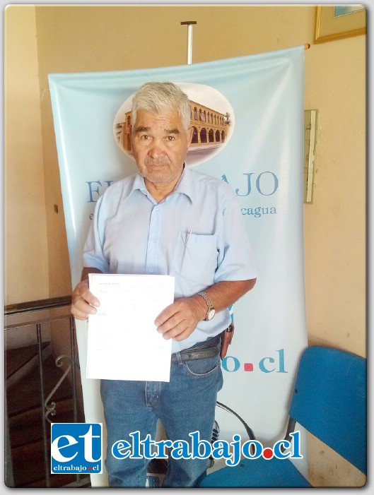 Juan Carreño expresó su malestar por el trato recibido por parte de la empresa Entel.