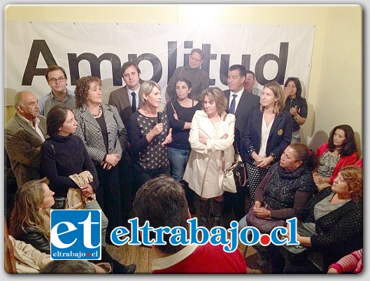 El Movimiento Político Amplitud realizó un encuentro en la comuna de Los Andes que contó con la presencia de sus máximos líderes, entre ellos Jaime Amar y Patricia Boffa.