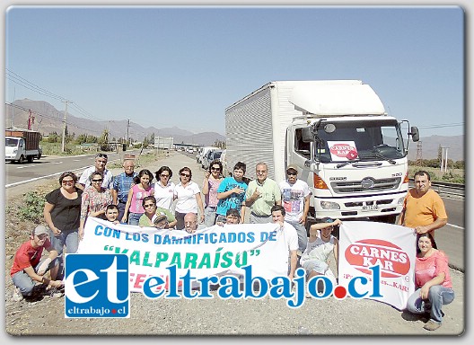 Las 8 Horas de Solidaridad son organizadas por trabajadores de Carnes KAR y Unión Comunal de Juntas de Vecinos de San Felipe. (Foto archivo 2013).