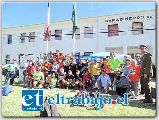 Más de 200 personas participaron la mañana del domingo en la maratón en homenaje a los 87 años de Carabineros de Chile.