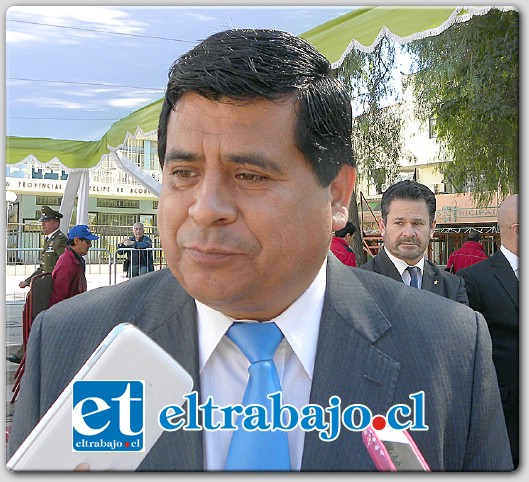 Claudio Zurita, Alcalde de Santa María, destacó como proyecto más emblemático en este momento, a la remodelación completa de la plaza de esa comuna.