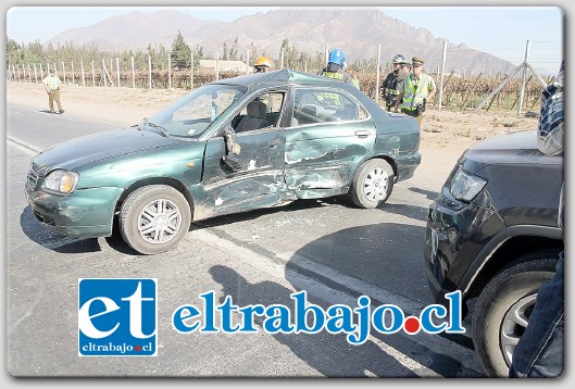 A pesar de los evidentes daños en el Suzuki, paradójicamente el Jeep Grand Cherokee resultó sólo con daños menores en su parte frontal.