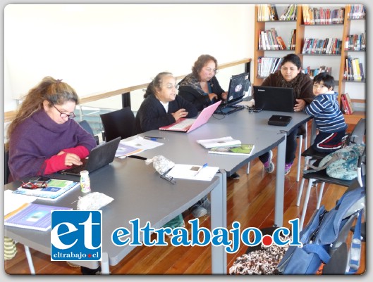 Doce dueñas de casas participan de un taller de alfabetización digital, dictado por el proyecto biblioredes de la Biblioteca Municipal de Panquehue.