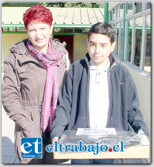 Benjamín Oyarzo, alumno de séptimo básico del Instituto Agrícola Pascual Baburizza.