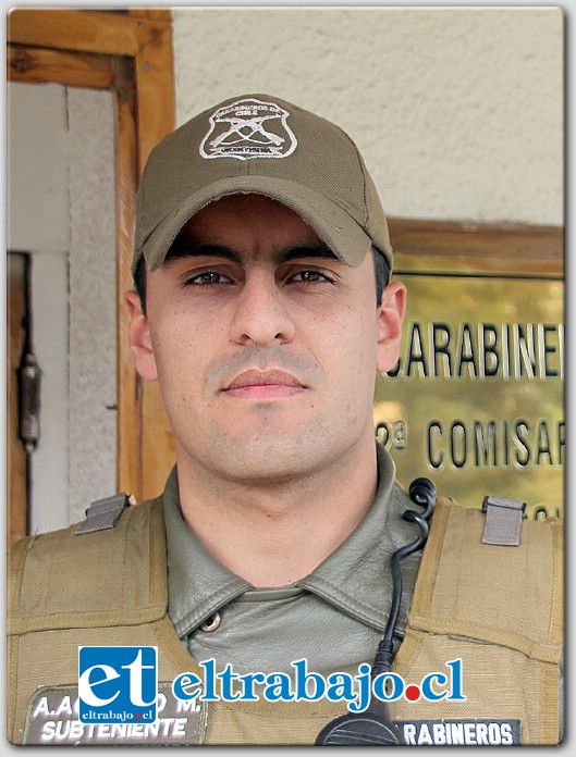 Teniente de Carabineros, Ángelo Acevedo.