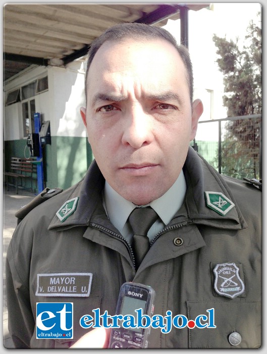 Comisario de Carabineros Víctor Del Valle.