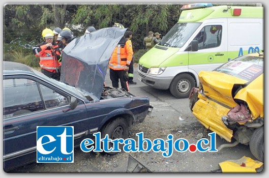 Una persona lesionada de consideración, dejó como saldo la colisión múltiple ocurrida la mañana de este jueves en Avenida San Rafael de Los Andes.