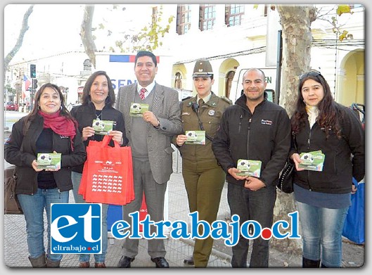 La gobernación provincial junto al Senda Previene y la Tercera Comisaría de Carabineros, efectuaron el lanzamiento de la Campaña Tómate el Mundial con responsabilidad.