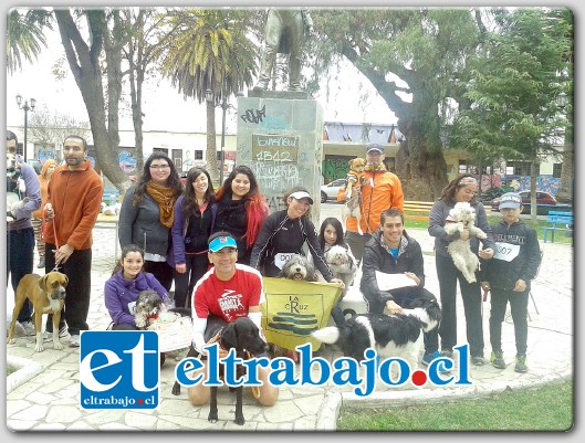 MASCOTAS DEPORTISTAS.- El pasado 21 de junio se realizó con éxito el primer Pet Running Llay Llay 2014, en el cual participaron mayormente familias con sus mascotas y amantes del deporte.