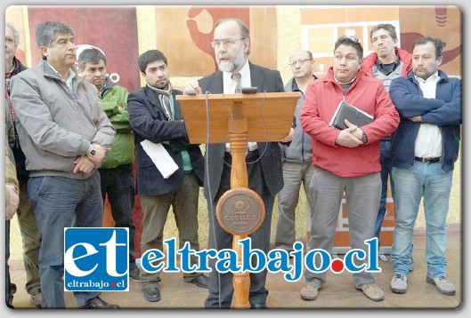 Gerente General de la División Andina de Codelco, Ricardo Palma Contesse.