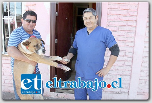 RESCATADO.- Varios fueron los intentos de voluntarios de la Agrupación Conciencia Animal por tratar de atrapar a este perrito y ponerlo en manos de la Veterinaria Alcántara de San Felipe.