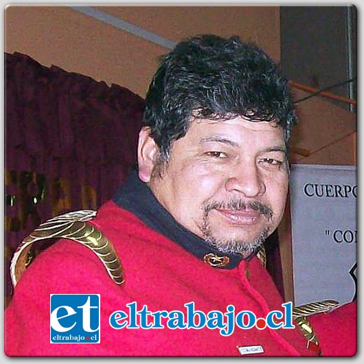 José Abelardo Suárez Suárez, de 55 años, Comandante De Bomberos en Catemu.