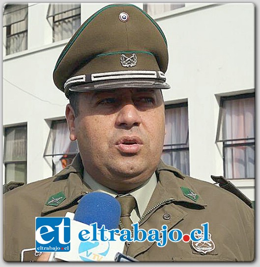 Subcomisario de los Servicios de Carabineros de Los Andes, Capitán Fernando Jara.