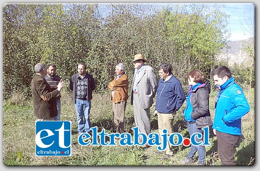 Este miércoles en la mañana, los consejeros regionales Rolando Stevenson e Iván Reyes, junto a un funcionario de Indap, visitaron Panquehue.