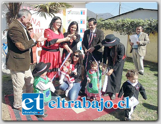 La ceremonia de inauguración del remozado establecimiento estuvo encabezada por la Directora Regional de Fundación Integra, Paola Álvarez y el Alcalde Luis Pradenas entre otras autoridades.