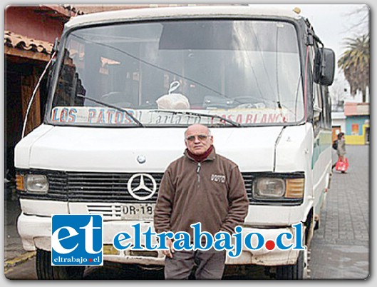 David ‘Chico’ Vergara, confirmó a nuestro medio que la Seremi de Transporte de la V Región autorizó en forma oficial el recorrido que por años ha realizado desde Putaendo a Los Patos.