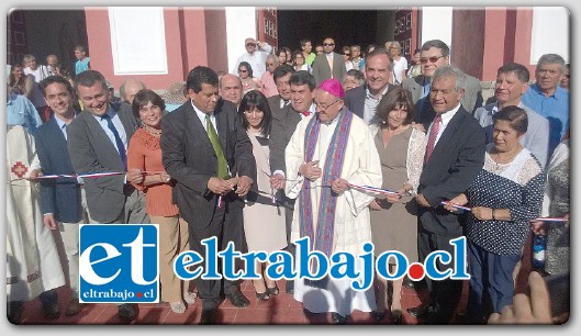 VALIÓ LA PENA ESPERAR.- Con la presencia de las más altas autoridades regionales, provinciales y una gran cantidad de público, se inauguraron oficialmente las obras de reconstrucción del templo de Santa Filomena.