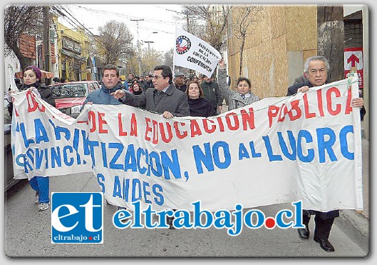 Los profesores de la provincia de Los Andes se sumarán al paro nacional de advertencia convocado para este miércoles a fin de exigir al gobierno que sus demandas sean escuchadas.