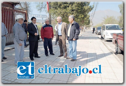 A fines del mes de octubre serán entregadas a la comunidad, las obras de construcción de las veredas de Avenida Yungay.