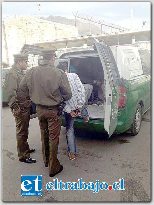 En minutos Carabineros frustró el robo a una vivienda ubicada en calle Navarro de San Felipe, logrando la detención de un delincuente habitual. (Foto Archivo).