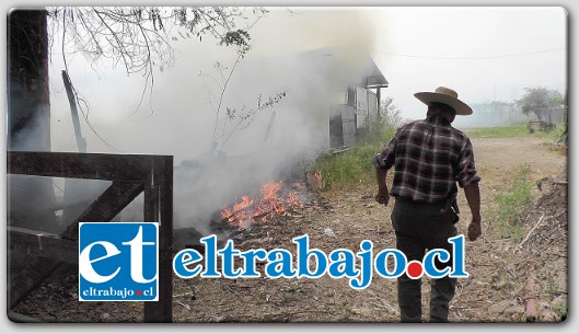 Un voraz siniestro que comenzó como un incendio de pastizales, consumió por completo una bodega ubicada en el sector Las Quillotanas, y además generó inconvenientes en la red de telefonía e internet.