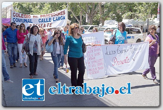 Un alto porcentaje de profesores andinos se adhirieron al paro nacional de 48 horas convocado por el gremio de docente en protesta por no recibir una propuesta del gobierno a sus demandas.