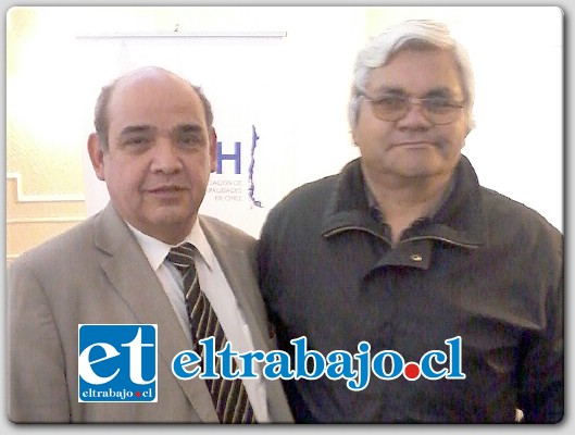 Jefe División Municipalidades Subdere, Nemesio Arancibia Torres y Nelson Leiva, Secretario de Asemuch y Coordinador de Capacitación municipal.