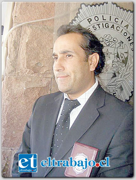 Jefe de la Brigada de Homicidios de Los Andes, Subcomisario Carlos Alegría.