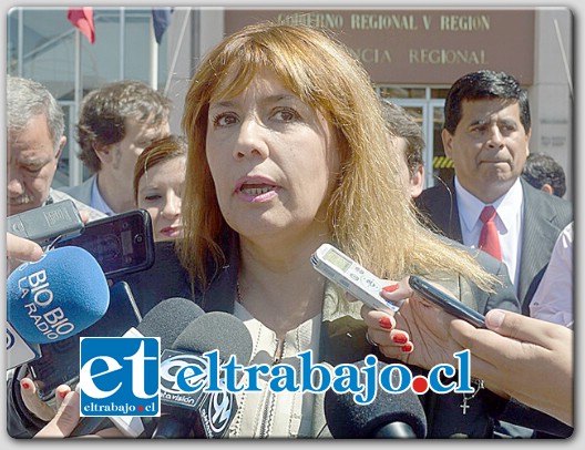 Presidente del Consejo Regional de Valparaíso y Core de la provincia de Los Andes, Sandra Miranda.