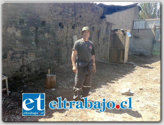 El terreno está siendo nivelado para comenzar a reconstruir el taller de Marcel con el propósito que vuelva a recuperar su trabajo que desarrolla hace más de nueve años.