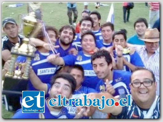 El Club Deportivo Juventud Santa Rosa, fue el campeón en la tabla general del torneo en series adultas. (Cortesía www.catemunoticias.cl)