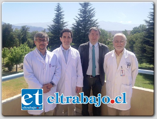 Dr. Luis Foncez junto a Diputado Núñez, Gobernador de San Felipe Eduardo León y a Dr. Néstor Irribarra.