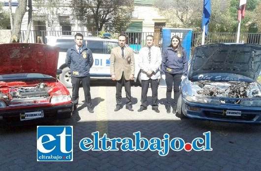 El grupo especial de la PDI logró desarticular una banda de delincuentes los cuales clonaban autos, para camuflar los autos que habían robado.