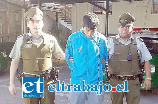 Diego Aguilera Leiva fue capturado por en horas de la tarde del lunes en la comuna de Llay Llay por Carabineros que lo trasladaron de inmediato hasta el Centro de Cumplimiento Penitenciario de San Felipe.