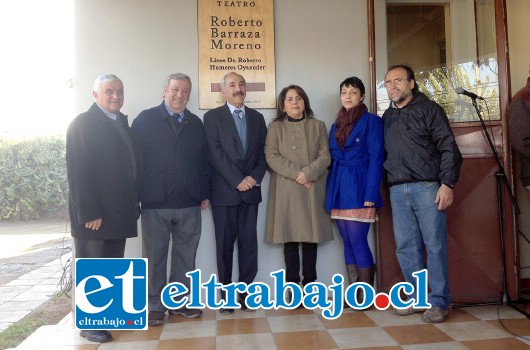 A la ceremonia asistió el Alcalde Patricio Freire y la familia del empresario Roberto Barraza.