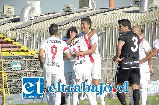 Los sanfelipeños a pesar de jugar solo por cumplir, hicieron un gran esfuerzo que se tradujo en la goleada sobre el siempre complicado Curicó Unido. (Archivo).